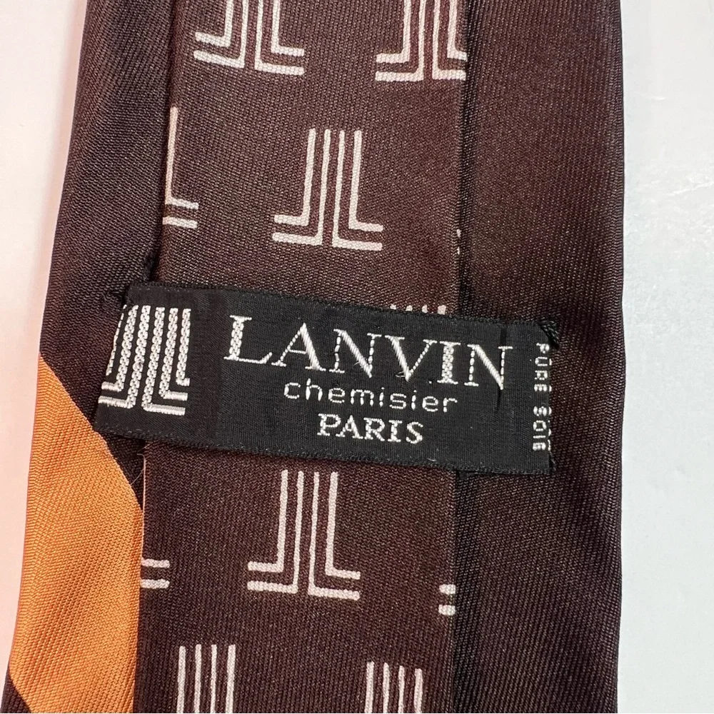 Vintage Lanvin Paris Pure Silk Neck Tie